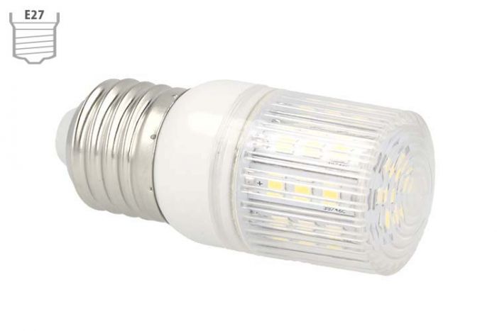 Lampada LED E27 12V 24V 4W Luce Caldo 30 SMD 2835