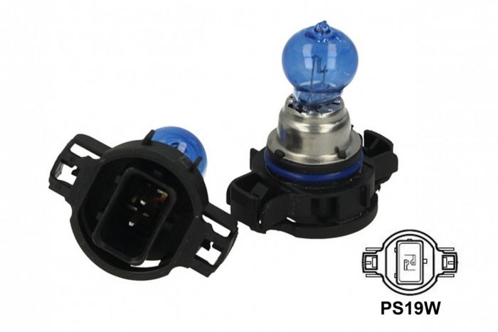 Lampada PS19W 12V 19W PG20-1 Super White Effetto Xenon Bianco Per VW Tiguan Jaguar XF Range Rover Evoque
