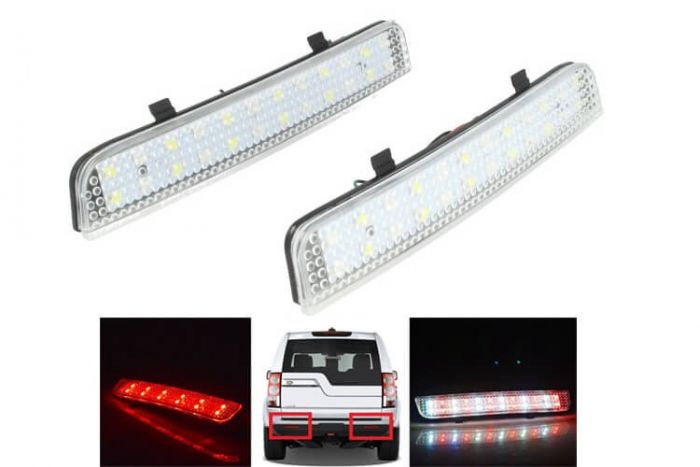 Kit 2 Fanali Posteriori A Led Trasparente Per Land Rover Freelander 2 Range Rover L322 Sostituzione Catarifrangente Riflettore Originale