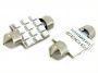 Lampada Led Siluro Rosso T11 C5W 41mm 12 Smd 12V Luci Lettura Abitacolo Cortesia