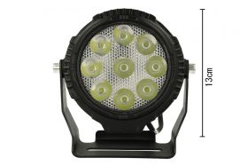 Faro Led Fanale Rotondo Spot 45W Beam 12V 24V 36V 48V 60V 9X5W Cree XTE Nuovo Design