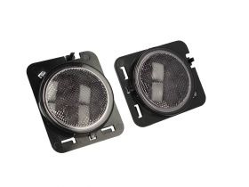 Coppia Frecce Led Laterale Parafanghi Fume Per Jeep Wrangler JK 2007-2017 Arancione 12V 3W