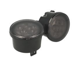 Coppia Frecce Led Anteriori Indicatore Lente Fume Per Jeep Wrangler JK 2007-2017 Arancione 12V 3W