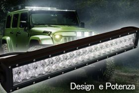 Barra Led 288W 1198mm 9V-60V Doppia Fila 96X3W Lente Combo IP67 Per Fuoristrada Jeep SUV Camper