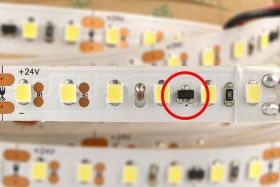 24V Bobina Led Corrente Costante 20W/M Bianco Caldo 5 Metri 600 Smd 2835