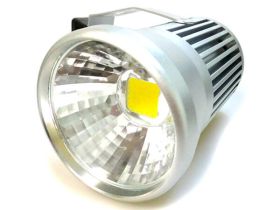 Faretto Spot Led A Binario 220V 20W Track Lampada Led Bianco Freddo Mod. Argento