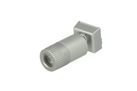 Mini Lampada Binario Faretto Led 12V 1W Bianco Neutro Snodabile Per Sistema Binario Guida Barra Plastica Elettrificata CB2107