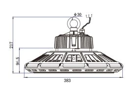 Faro Led Industriale Capannoni UFO 240W Disco Rotondo Dimmerabile 1-10V