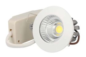 Mini Faretto Led Da Incasso Rotondo 3W Bianco Caldo 24 Gradi
