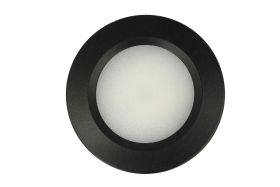 Mini Faretto Led Da Incasso Rotondo 3W AC/DC 12V DC 24V Bianco Neutro Foro 50mm Carcassa Nera