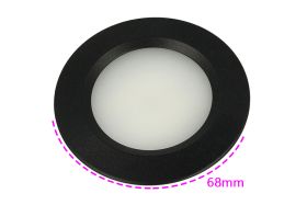 Mini Faretto Led Da Incasso Rotondo 3W AC/DC 12V DC 24V Bianco Neutro Foro 50mm Carcassa Nera