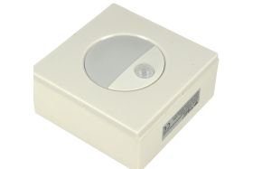 Faretto Luci Led Segnapasso Con Sensore Movimento 3W Bianco Neutro Quadrato Scatola Incasso 86X86 da Muro Incluso