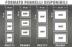 Pannello Led Pubblicitario A3 Orizzontale 12V 8W
