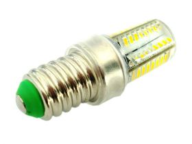 Lampada LED E14 Tubolare Bianco Caldo 3,5W=35W 360 Gradi Con Silicone Slim 64 SMD 3014 220V