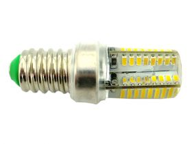 Lampada LED E14 Bianco Neutro Tubolare 3,5W=35W 360 Gradi Con Silicone Slim 64 SMD 3014 220V