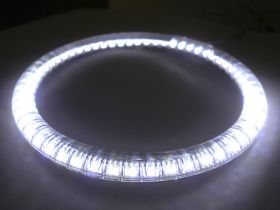 Coppia Angel Eyes Anello Led Diametro 106mm Con 57 Smd 3528 In Tubo Per Per BMW E46 2D sportivo 2 Porte

