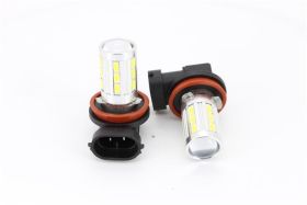 Lampada Led H9 PGJ19-5 12V 24V 5W 21 Smd 5730 Super Bianco Luminoso Per Fendinebbia Auto Camion