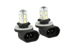 Lampada Led H27 881 PGJ13 12V 10W No Polarita Per Kia Sportage Super Bianco