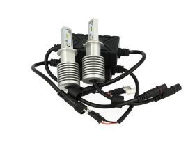 Kit Full Led Canbus H3 30W 12V 24V 6 Smd Dissipatore In Alluminio 3000 Lumens Bianco Ghiaccio