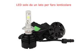 Kit Full Led Canbus H7 40W Specifica Per Auto Con Faro Lenticolare Dissipatore A Ventilatore Cree XHP 70 Attacco Smontabile Fuoco Regolabile