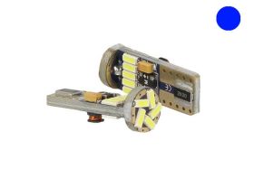 Lampadina Led Canbus T10 W5W 15 Smd 4014 Colore Blue No Errore Check Luci 12V Senza Polarita