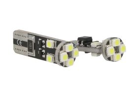 Lampadina Led Canbus T10 W5W 8 Smd 3528 Bianco No Errore Check Luci 12V Senza Polarita