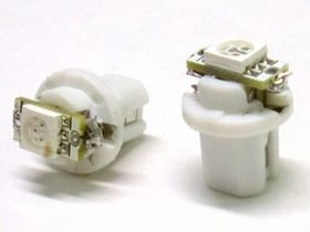 Lampada Led T5 B8.5D B8,5D Bianco Luci Cruscotto e Strumentazione 12V