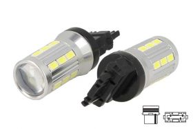 Lampada Led T25 3156 P27W 12V 5W 21 Smd 5730 Super Bianco Luminoso Auto Giapponese Americano