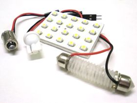 Pannello Lampada Led 20 Smd T10 BA9S Siluro Regolabile T11 Luci Abitacolo