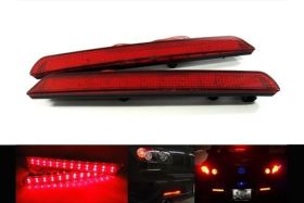 Kit 2 Fanali Posteriori A Led Rosso Per Mazda 3 Axela BK Rear Bumper Tail Brake Reflector Light Sostituzione Riflettore Catarifrangente Originale