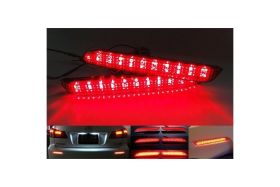 Kit 2 Fanali Posteriori A Led Rosso Lexus IS F GX470 RX300 Toyota Harrier Verso Avalon Matrix Sienna Venza Sostituzione Catarifrangente Riflettore Originale Rear Bumper Reflector Light
