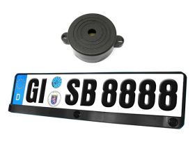 Kit 3 Sensori Di Parcheggio Portatarga Standard EU Italiano Cicalino Acustico 12V SB-E16