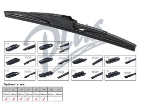 Spazzola Tergicristallo Posteriore Auto 15" 375mm 10 Attacchi